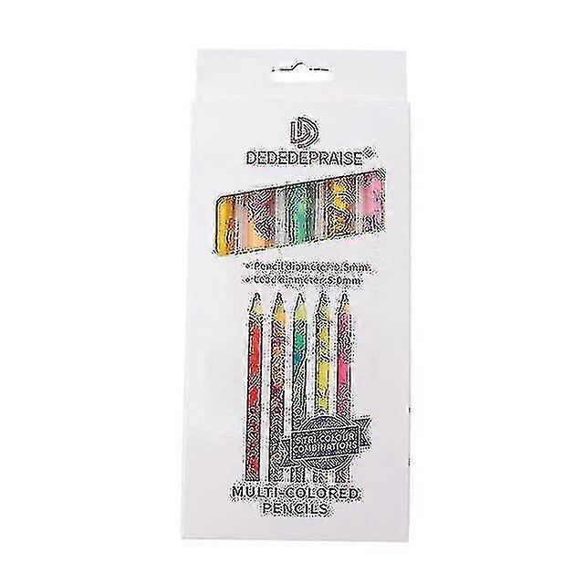 Gradient Color Rainbow Pencils One Pencil Multi Color Creative Graffiti Diy Supplies Kids Friends