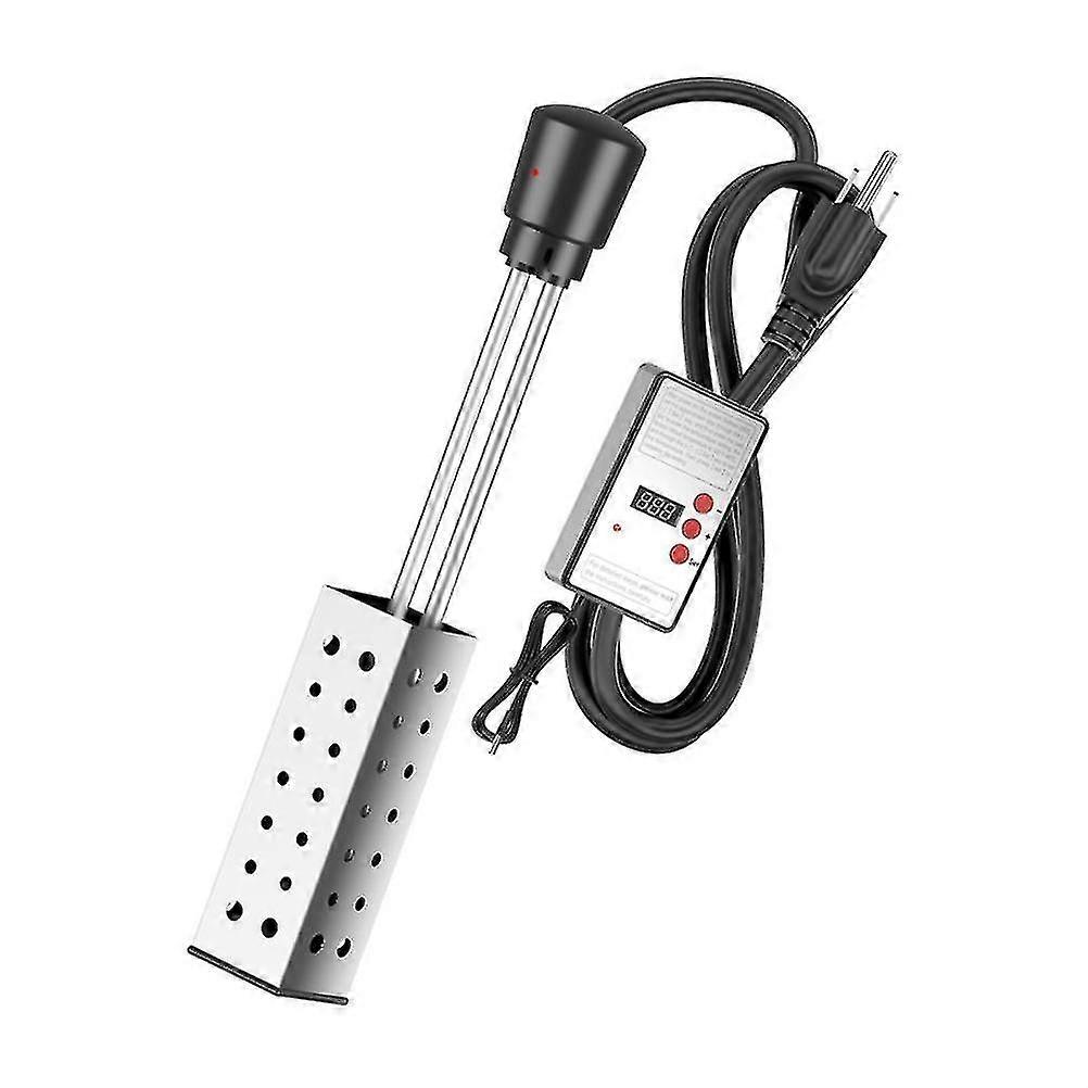High Power Electric Immersion Heater with Thermostat Auto Shutoff - Household Bucket Water Heater for Pool and Bathtub