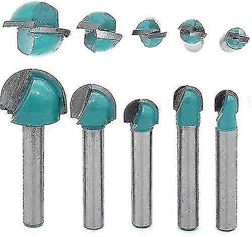 5 قطع 6mm عرقوب راوتر كور بوكس بت CNC جولة الأخدود طحن القاطع أدوات النجارة 6mm / 8mm / 10mm / 12mm / 18mm