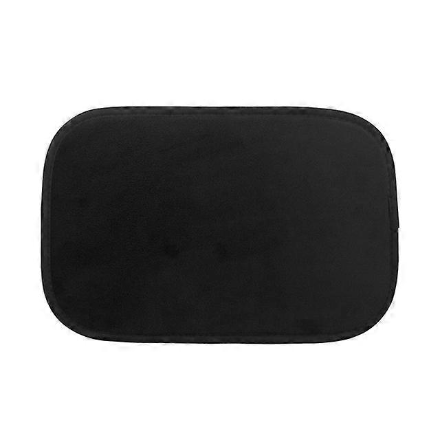 Flannel Car Armrest Mat Universal Interior Auto Arm Rest Storage Box Pad Dust-proof Cushion Cover with Back Elastic Strap