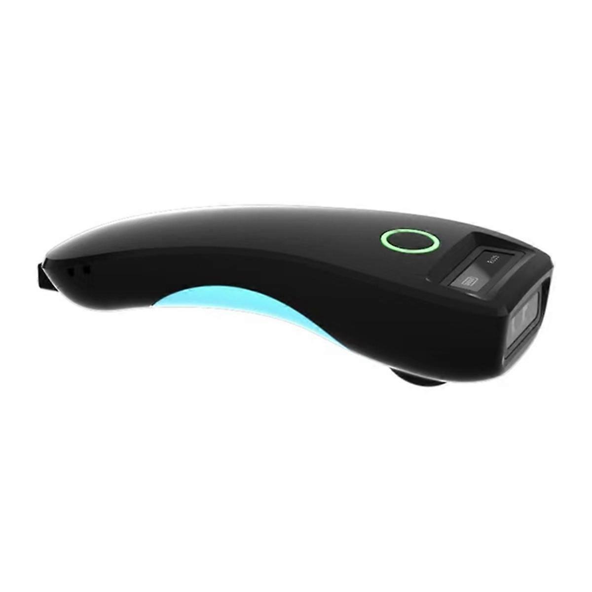 Barcode Scanner HBA-W6 Wireless 1D/2D CMOS Scanner USB Bluetooth Mini Pocket QR Reader for IOS Android (Black)