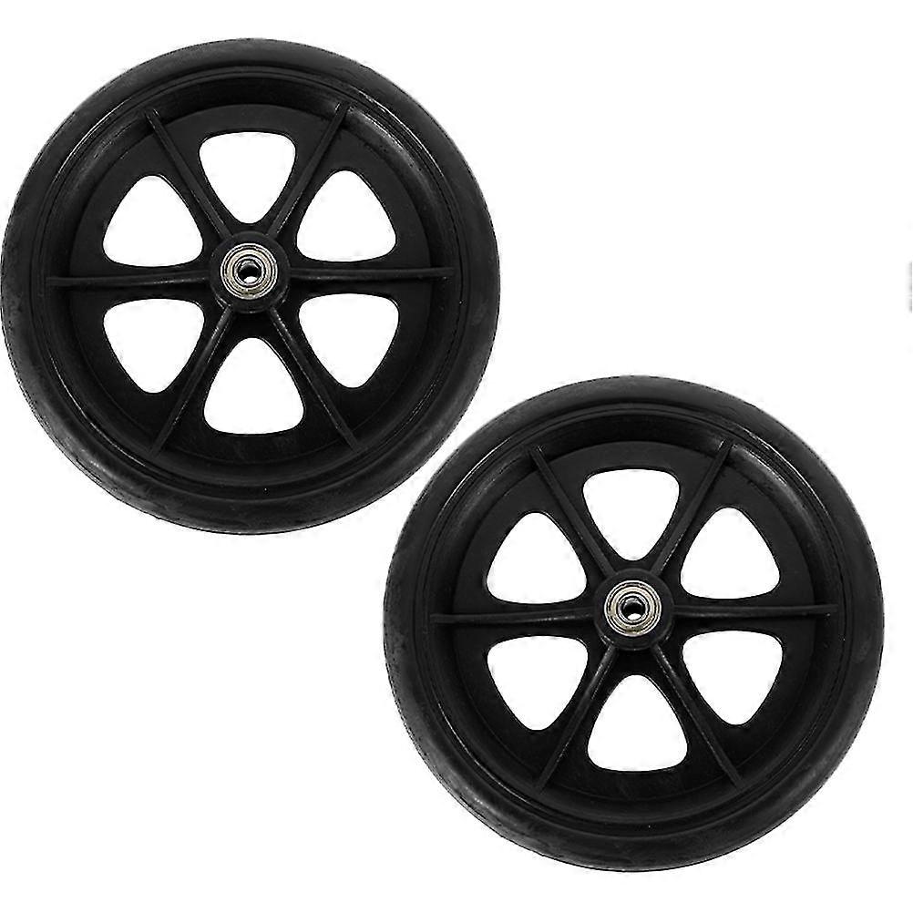 2pcs Rollstuhlräder Ersatz Vorderräder Rollstuhl Vorderlager Räder