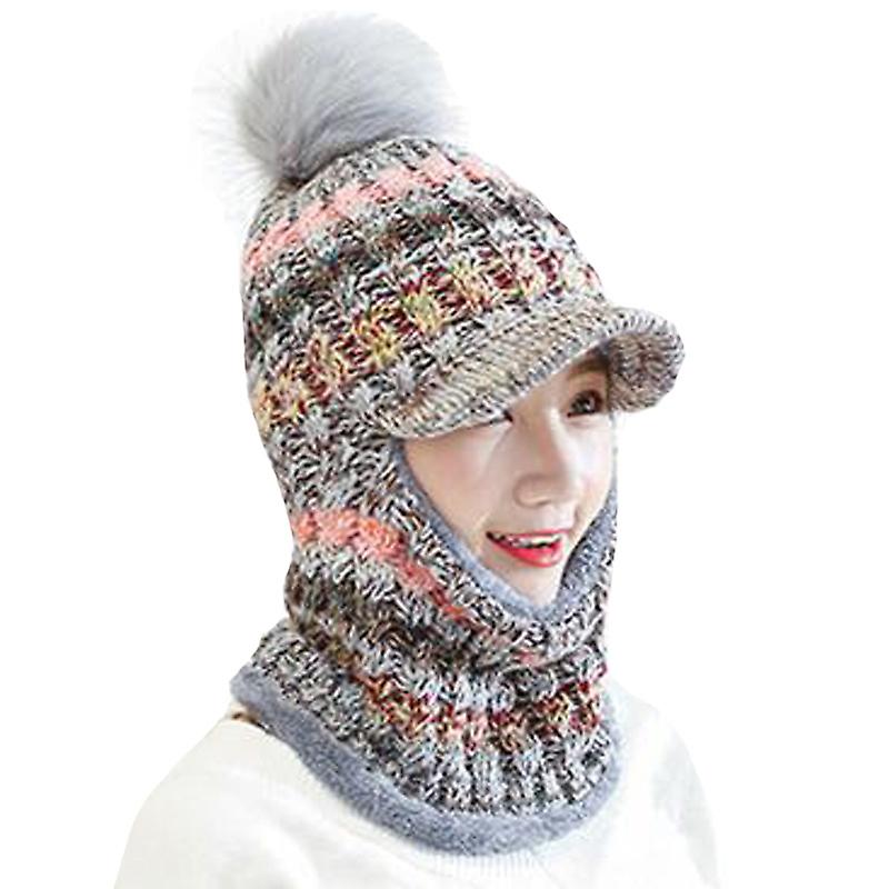 Unisex Beanie caps & Neck Scarf Knitted Hat Set main image 1