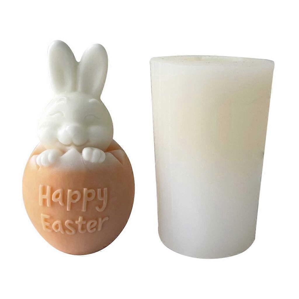 Easter Egg Candle Mold Rabbit Silicone Mold for DIY Easter Egg Candle Soap