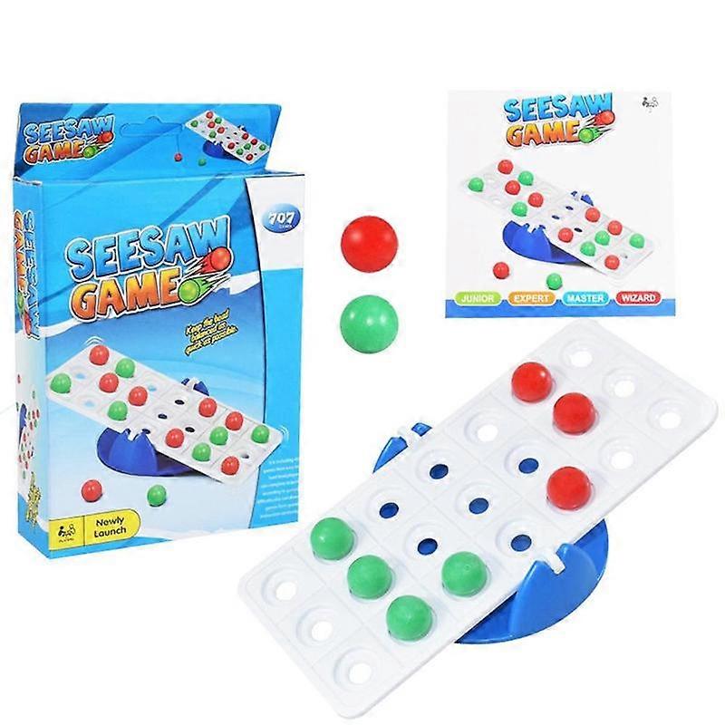 Kids Ball Board Game Toy Ping Pong Bounce Ball Game Seesaw Play Set Gift For Christmas New Year Parent-Child Interaction Toys