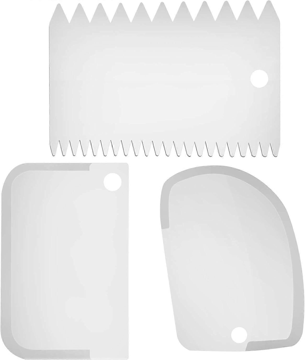 Dough Cutter Silicone Dough Scraper Card Dough Spatula Dough Cutter Professional Dough Scraper with Scraping Edge Baking for Dough
