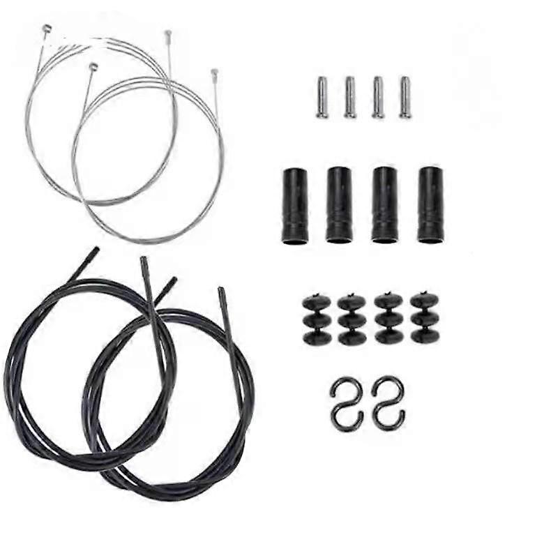 Color set bicycle mountain bike brake line pipe/shift line pipe/feed line cap V disc brake universal (brake shift line pipe set (one set))