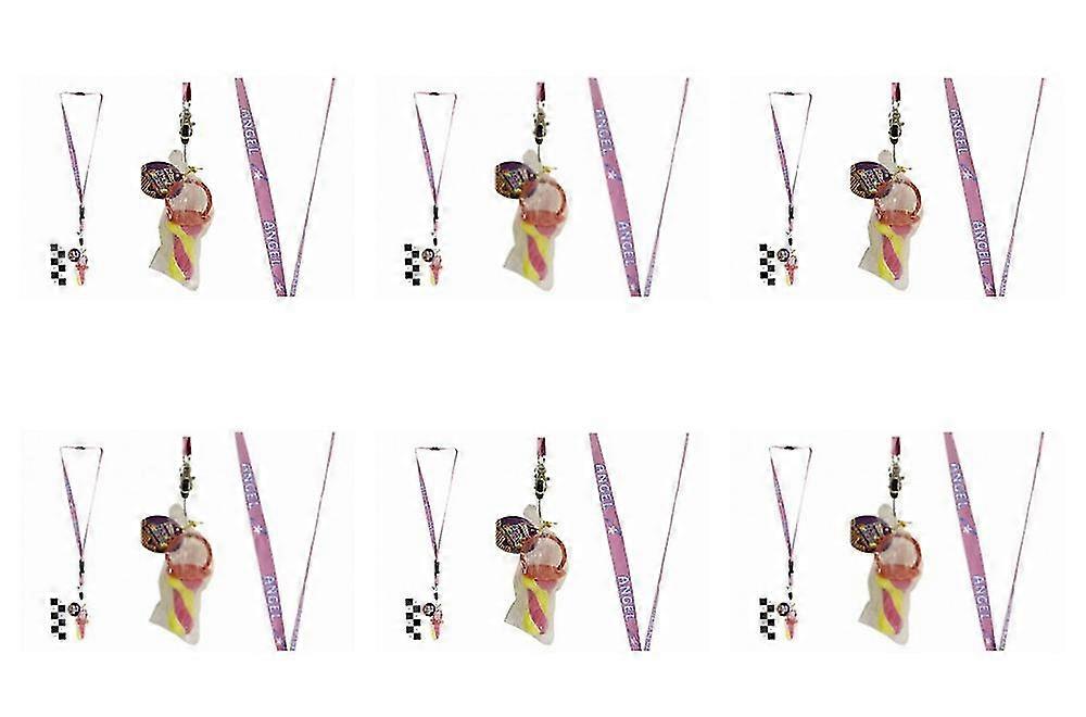 Pack de 6 muñecos de roca con cordones Angel