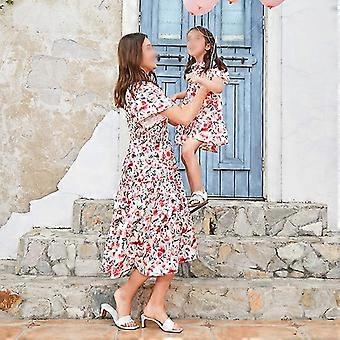 Tflycq Mother Daughter Parent-Child Family Matching Dress Casual Beach Summer Sundress Crew Neck Long Dresses | Fruugo NO Tflycq Mother Daughter Parent-Child Family Matching Dress Casual Beach Summer Sundress Crew Neck Long Dresses | Fruugo NO