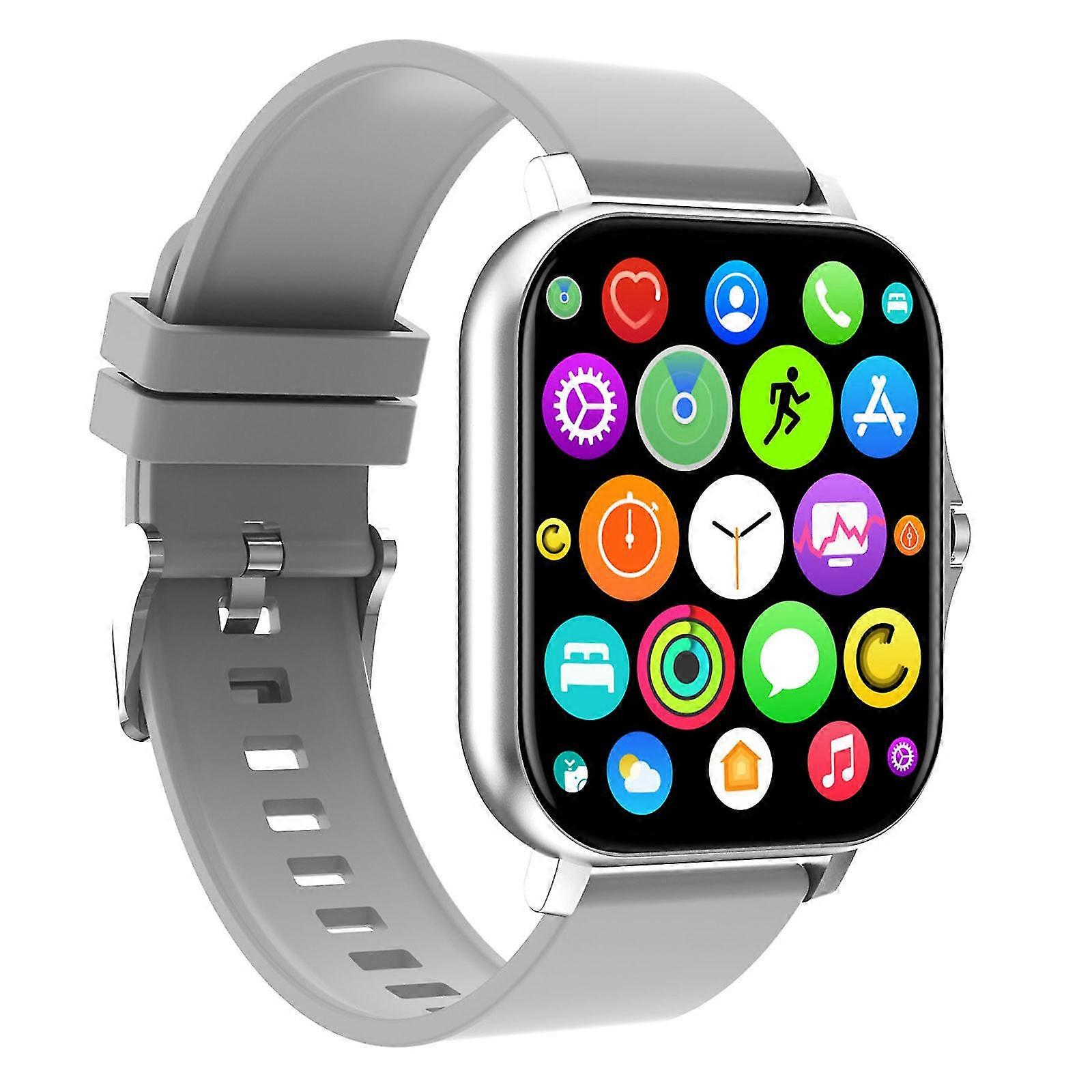 Smart Watch Multifunctional Bluetooth Talk Casual Smart Watch 1.7inch Ips Full-touch-screen Metal Case Customize Interface Remote Health Monitoring Ta