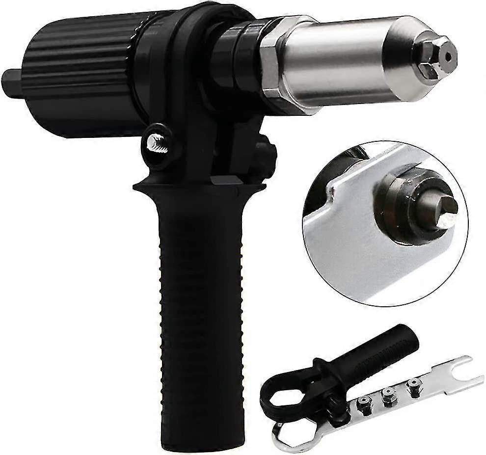 Pop Insert Nut Adapter Drill Electric Adapter Rivet Gun Cordless Riveting Tool-MXBC