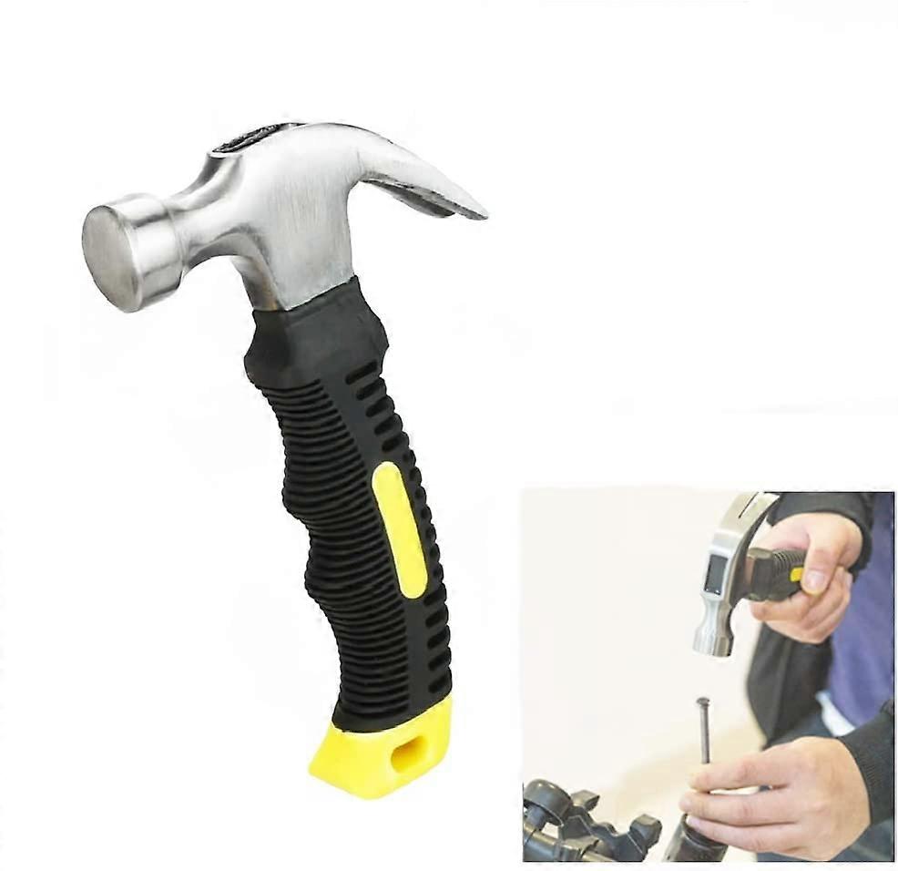 Mini Steel Claw Hammer Multifunctional Short Hammer Carpenter Hammer With Non-Slip Handle Mini Claw Hammer Useful for Maintenance, DIY, Carpentry