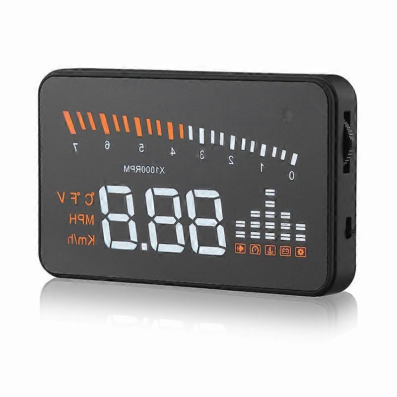 X5 3 Inch GPS Speedometer Automobile Digital OBD2 HUD Car Hud Head Up Display OBD2 II Interface Windshield Projector Accessories