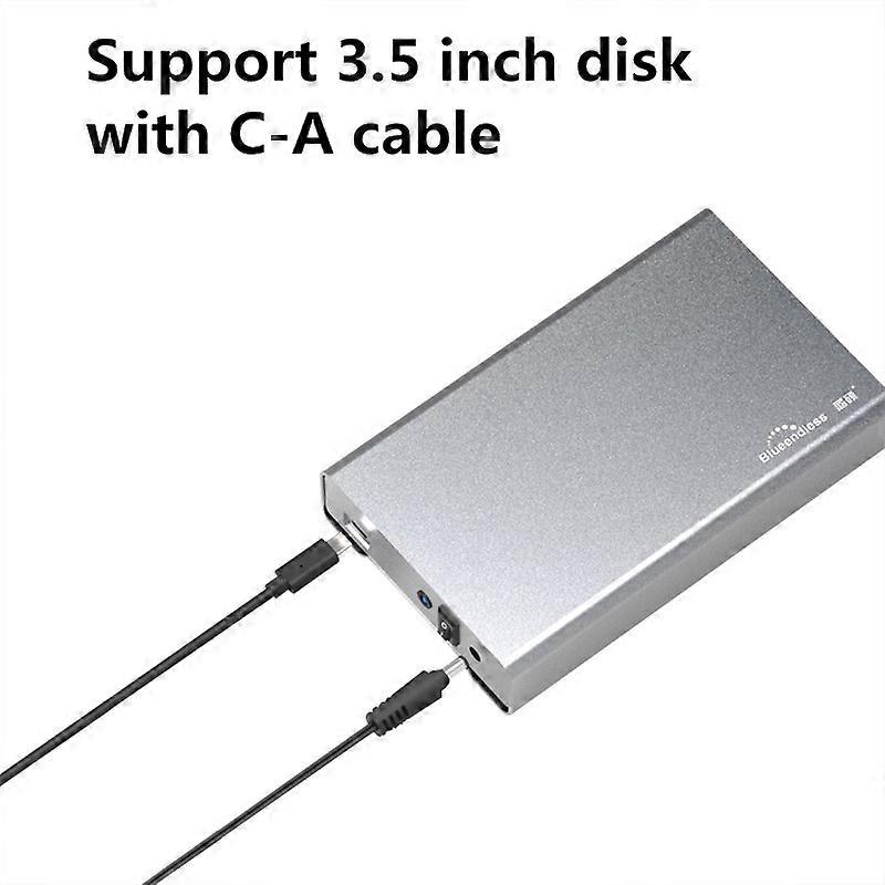 Usb 3.1 type C hdd enclosure full metal aluminum hard drive caddy 2.5 external hard disk cover case for sata hdd ssd blueendless
