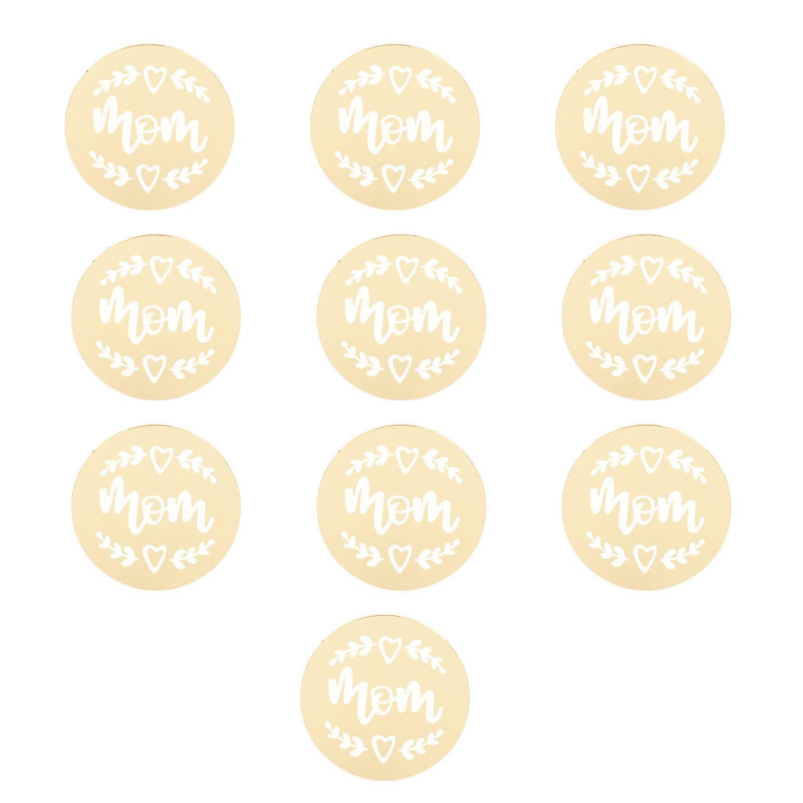 10Pcs Delicate Cupcake Inserts Acrylic Cupcake Decors Decorative Toppers