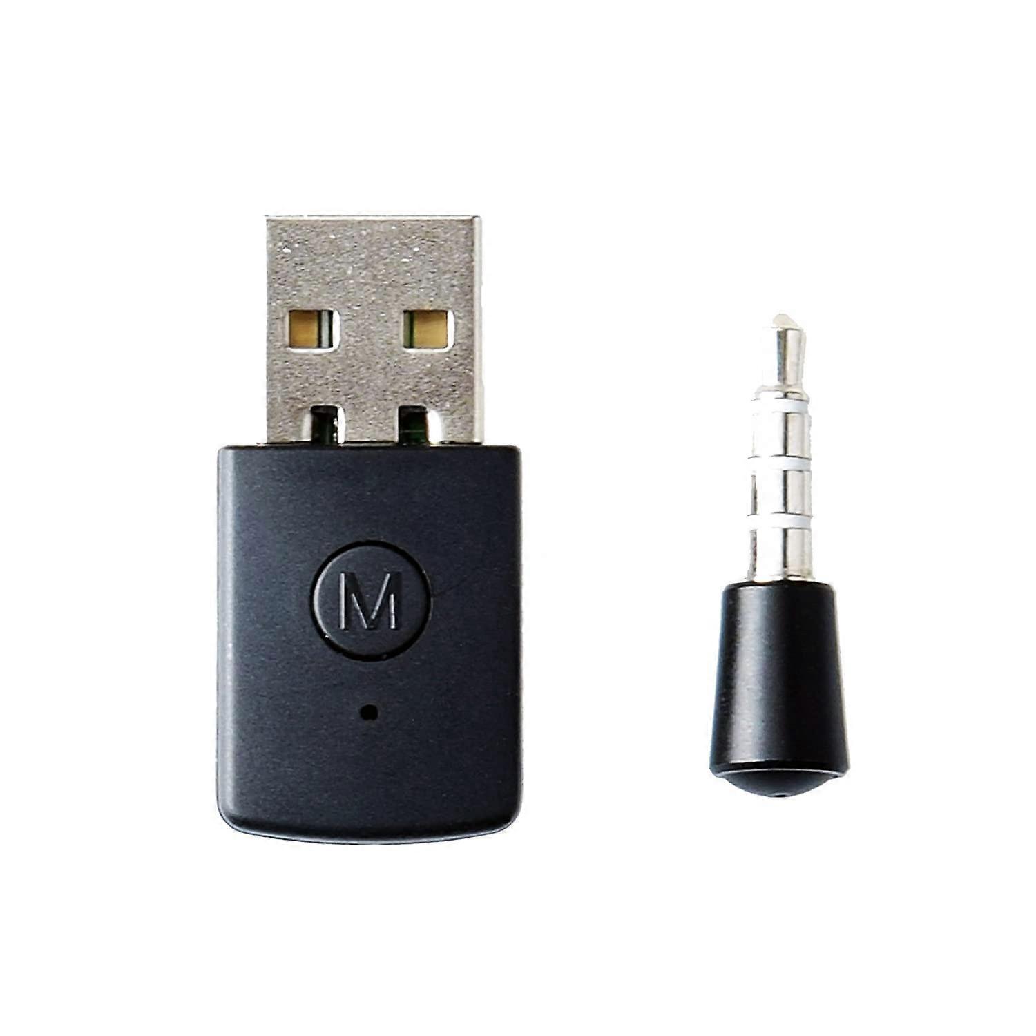 USB 2.0 Trådlös Hörlursmikrofon Bluetooth 4.0 Dongle Med Mikrofon 3,5 mm Adapter För PS4 För Mono Ljud Endast Hörlurar