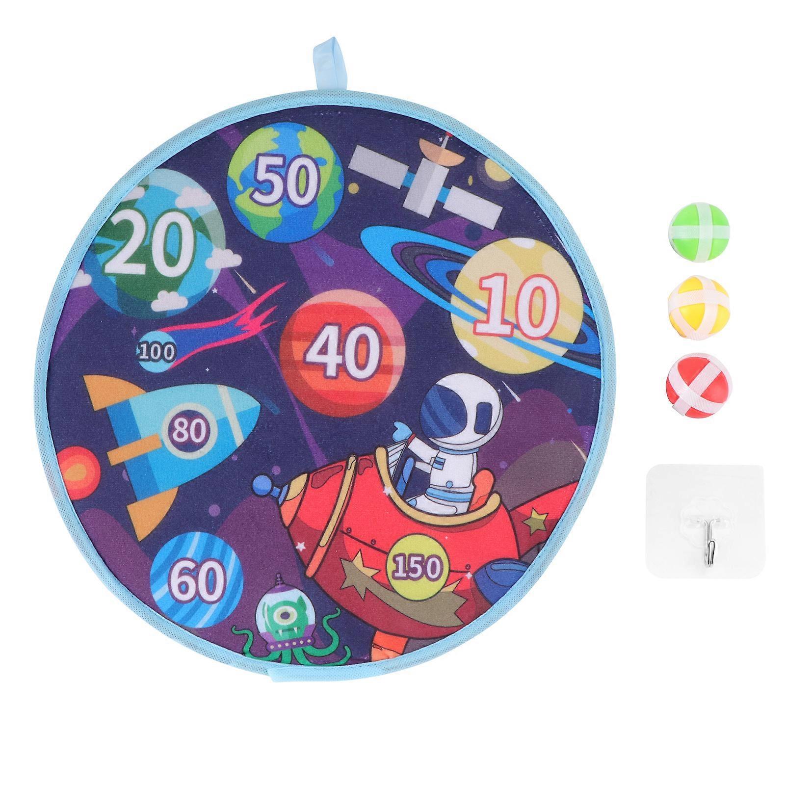 1 Set Children Sticky Ball Toys Cartoon Dart Board Throwing Game Plaything