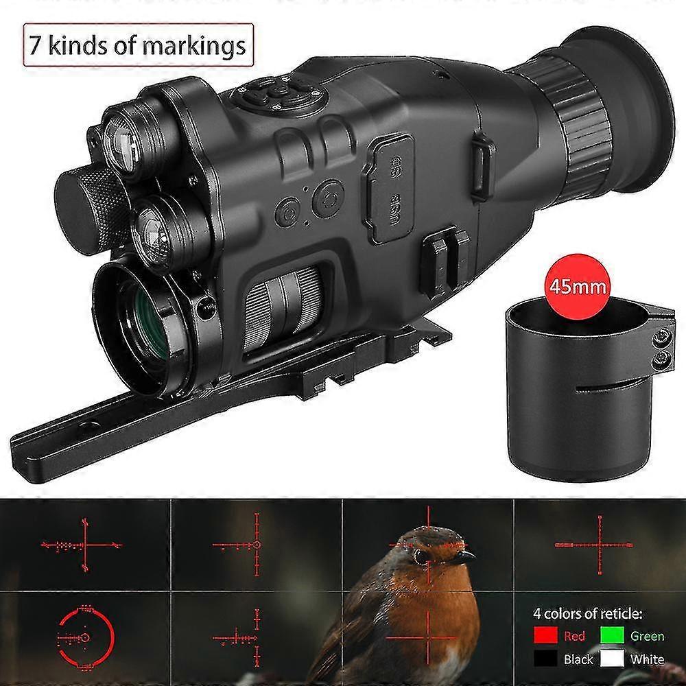 Night Vision Scope Monocular W/ Wifi App 200m Range Nv Scope 940nm Ir Night Vision Sight Hunting Trail Camera Telescope