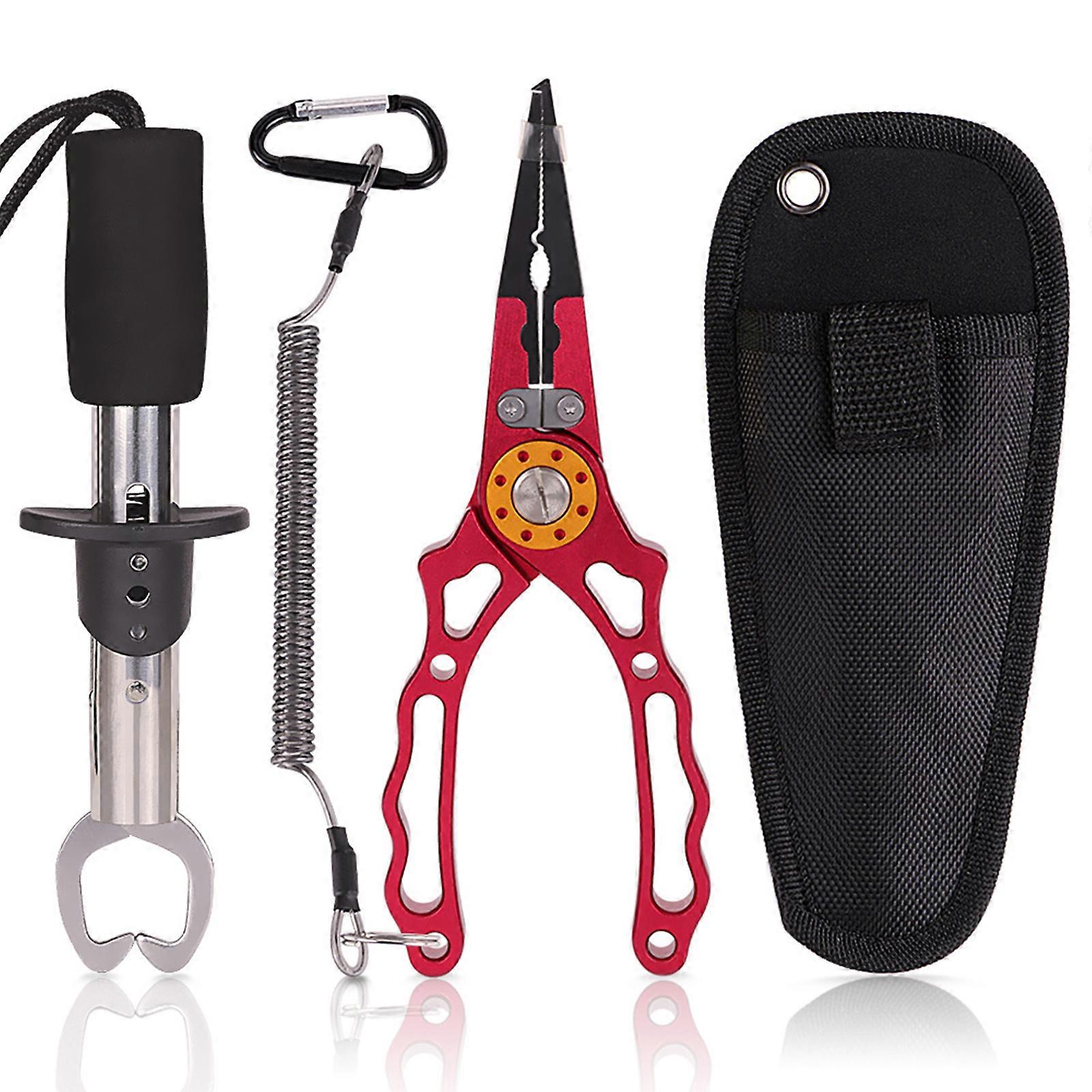 2023 Wholesale Fishing Pliers With Missing Rope Corrosion-resistant Tungsten Steel Wear-resistant Open-loop 20 X 7 Cm Aluminum Alloy
