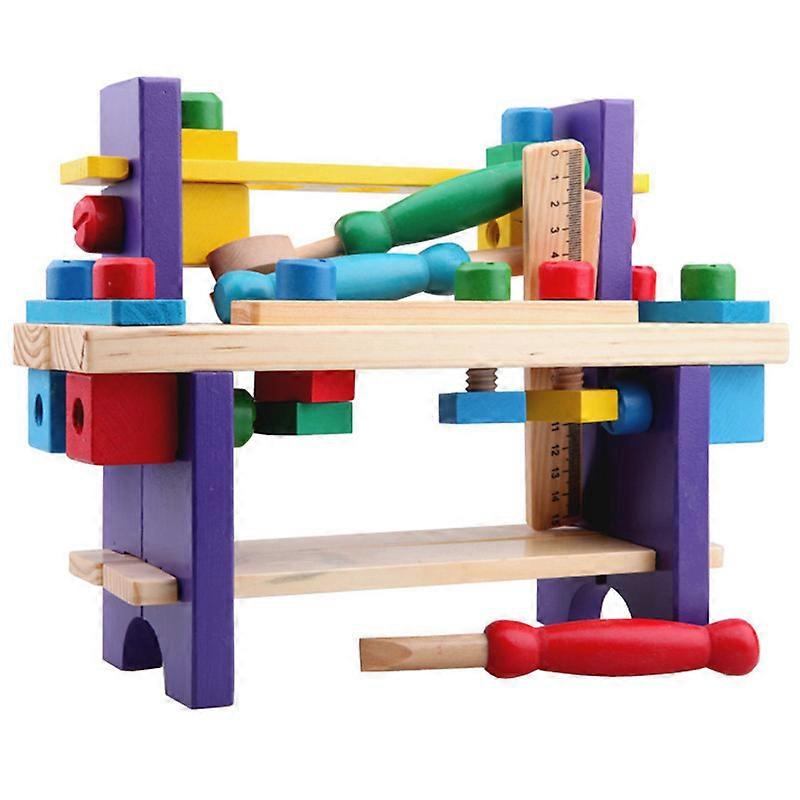 Children's Wooden Multifunctional Workbench - Play and Learn with Ease