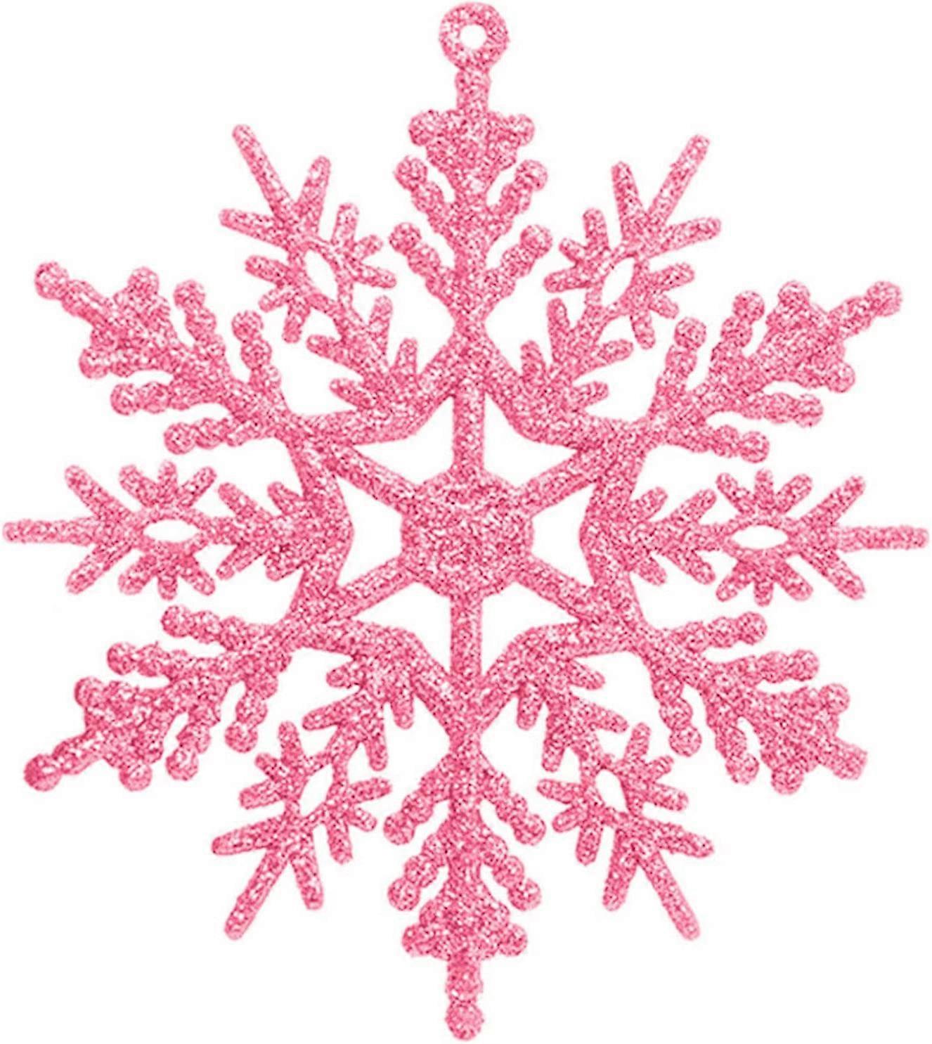 Christmas Decorations Convenient Snowflake Ornament Widely Use Plastic Portable Christmas Realistic Snowflake Merry Christmas Xmas Decor (D-4-0)