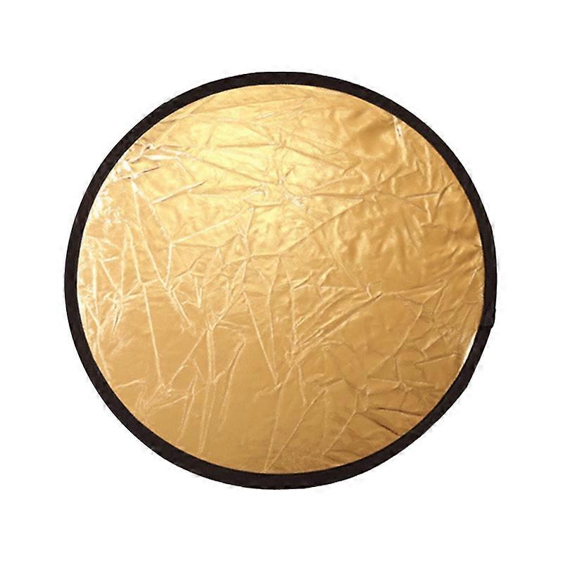 Reflective Board 2-in-1 Collapsible Round 60cm Photography Reflector Light Diffuser for Shooting JIKAIX