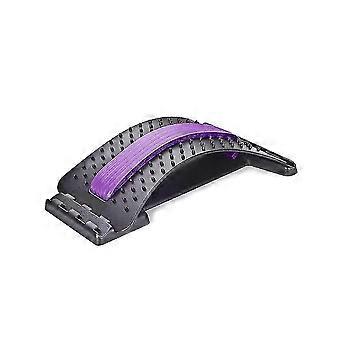 Stretch Equipment Back Massager Stretcher Fitness Lumbar Support Relaxation(Acupuncture Purple)