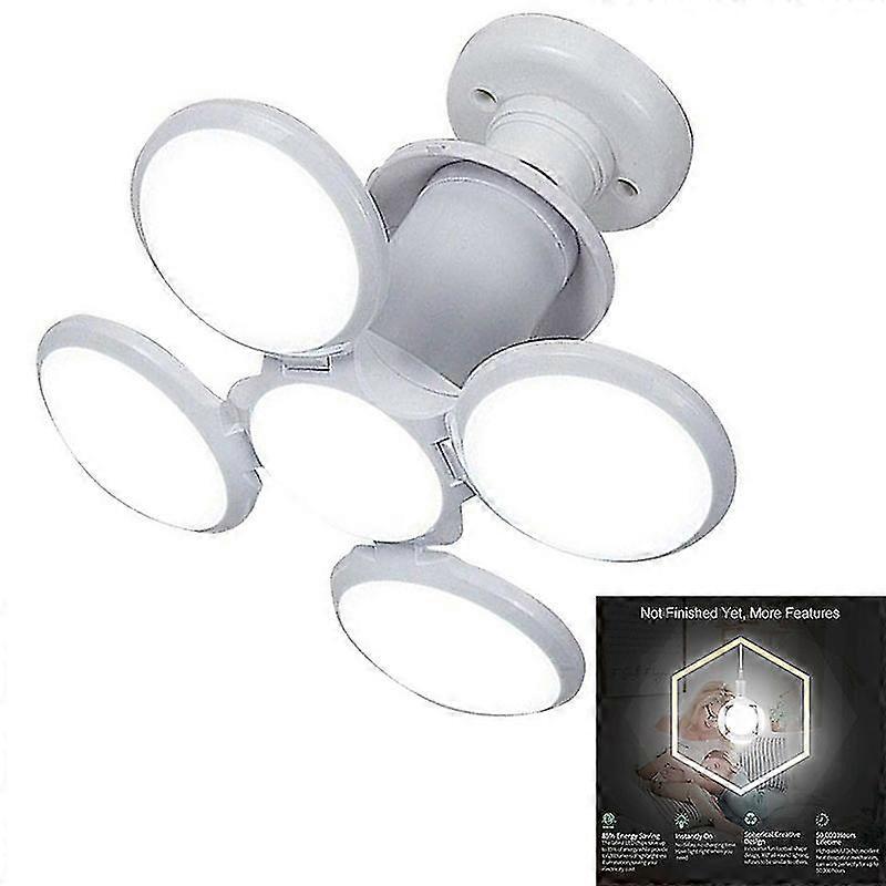 Super Bright Led Bulb Deformable Garage Ceiling Lights E27 40w Football Ufo Lamp