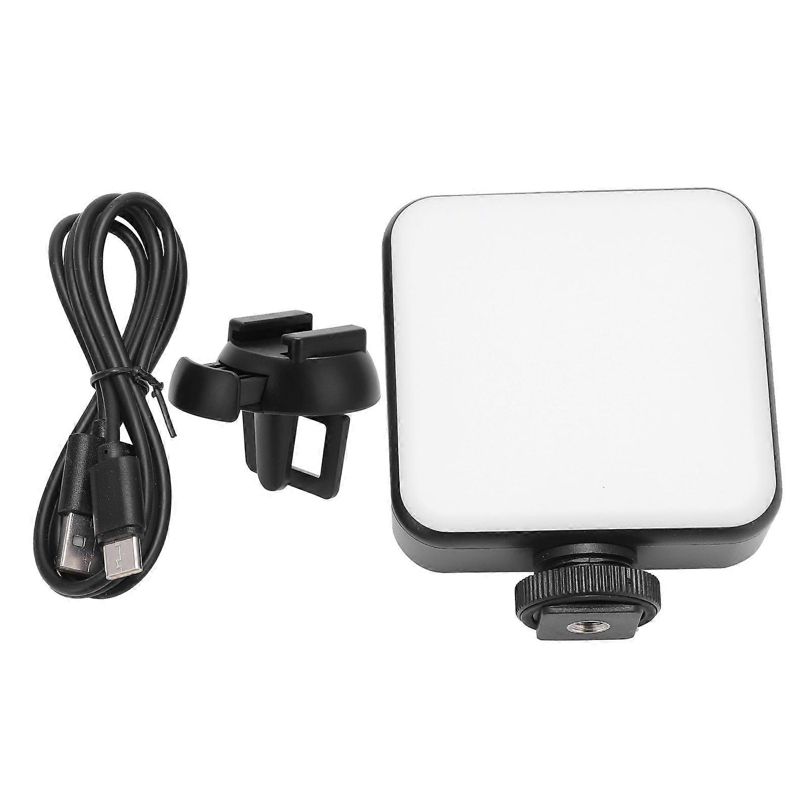 Lampe vidéo LED portable RGB 360°, couleur 2500-9000 K, rechargeable, 2000 mAh, avec 3 griffes froides