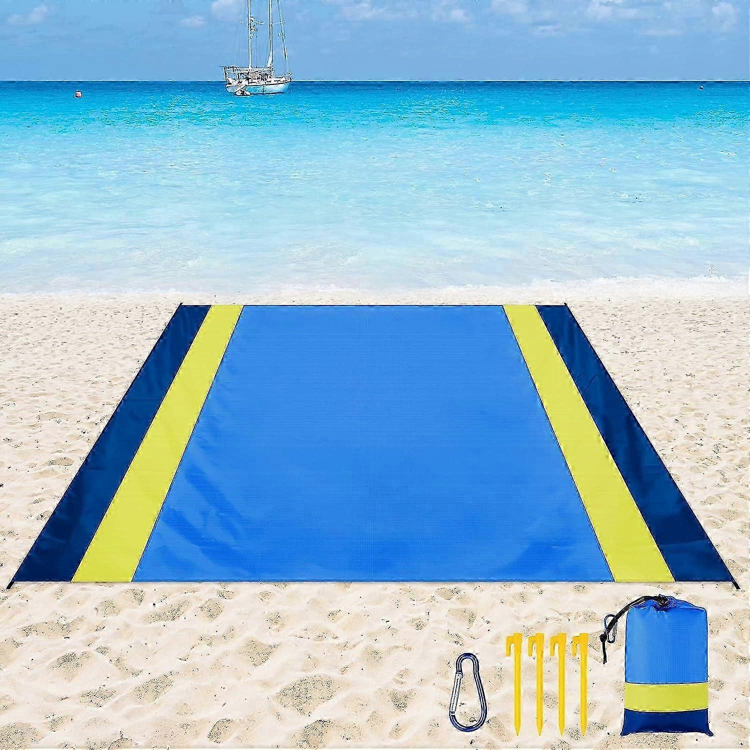 Beach Blanket Picnic Blanket 200 x210cm Extra Large Beach Mat