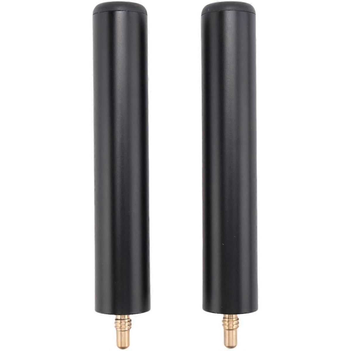 2PCS Cue Stick Extender 6inch Billiards Pool Cue Extension for Billiard Cues Black