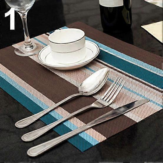 1Pc PVC Quick-drying Placemat Insulation Mat Coasters Kitchen Dining Table