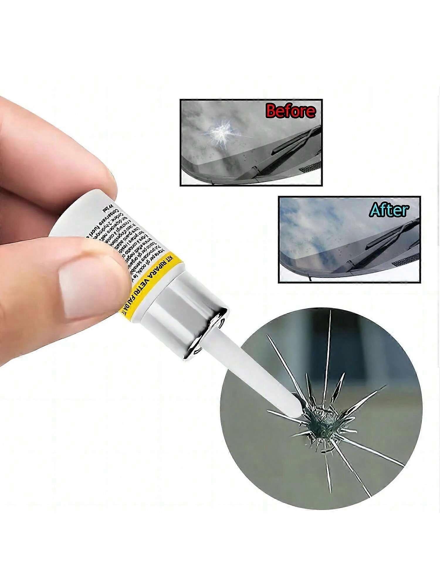 1 adet, ön cam tamir takımı, çatlaklar gitti cam tamir takımı Otomotiv cam ön cam aracı, cips, çatlaklar ve yıldız şeklindeki çatlakları sabitlemek için - nano sıvı 
