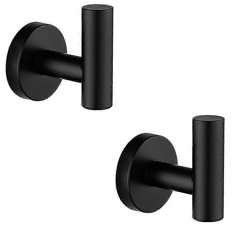 Wall Mounted Towel Hooks Set Of 4 Black Towel Hooks Matte Black Bathroom Hooks Black Bathroom Towel Hooks Brushed Nickel Robe Hook For Closet Door