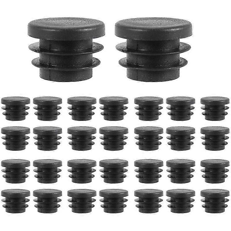 sourcingmap Round Table Chair Leg Tube Pipe Insert End Cap 19mm Dia 30pcs