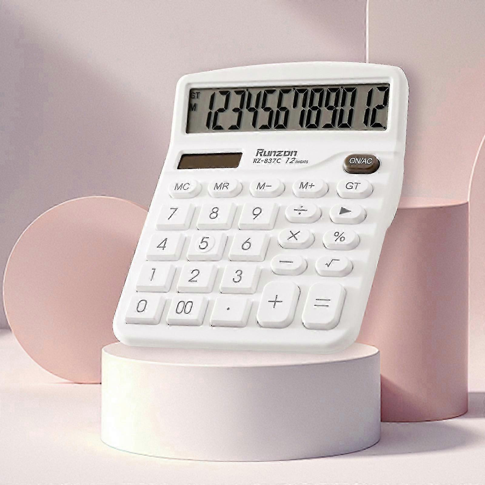 Scientific Calculator 12 Digits Large Display And Buttons Clear Large LCD Display Ideal For Office School Home And Business Use - JA