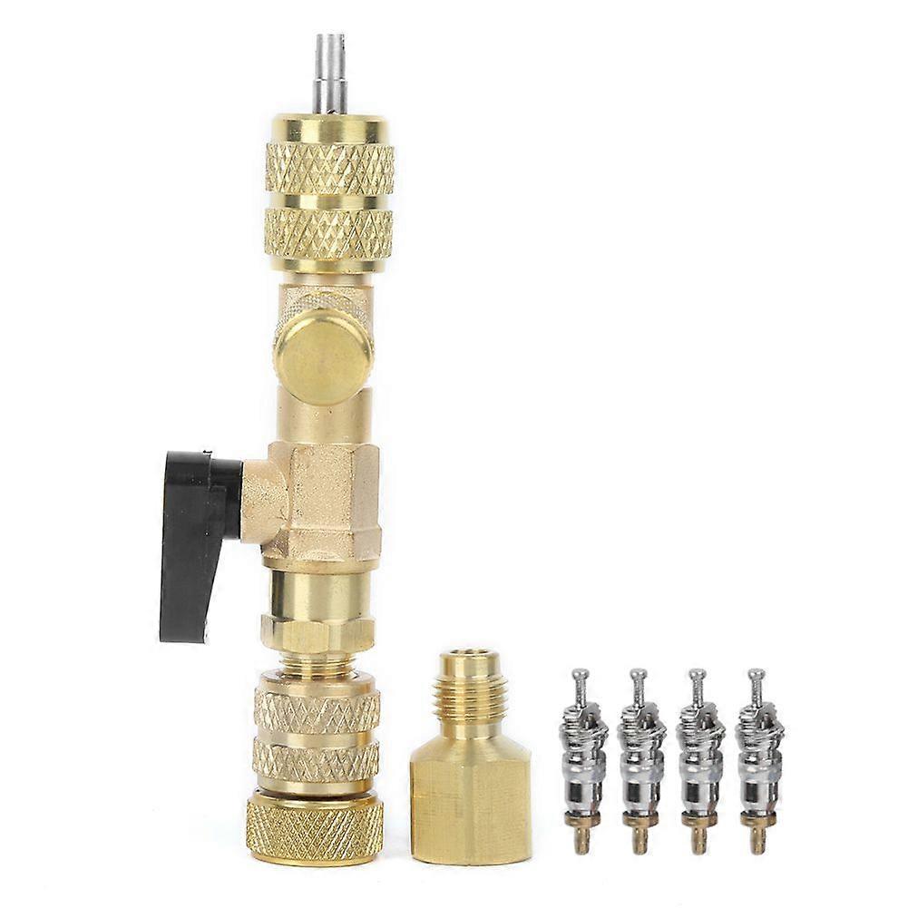 4Pcs Valve Core with Valve Core Remover Installer Installation Replacement Tool Accessories