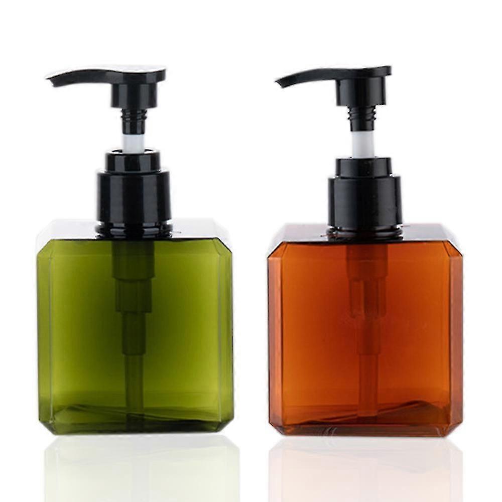 2pack 250ml Pump Bottle Dispenser Refillable Plastic Lotion Dispenser Empty Pump Bottle For Soap Lotion Shampoo