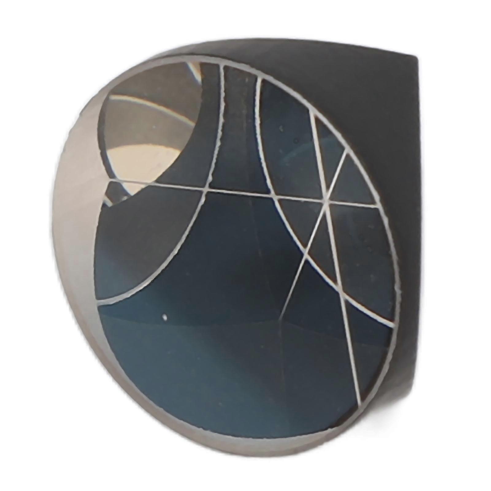 Corner Cube Prism Optical Glass Excellent Transparency Total Station Prism 17.8mm Diameter