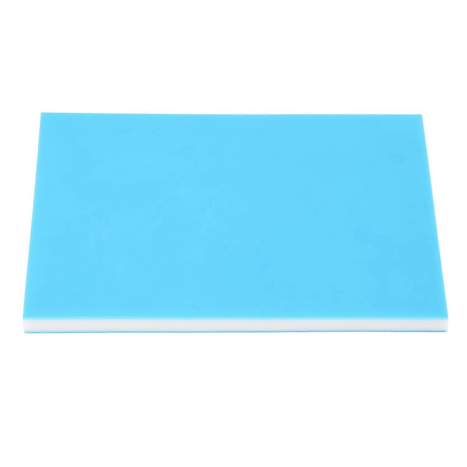 Rubber Carving Block for Printmaking Soft Crafts Linoleum Block 3 Layer Blue White Blue 20x15x1cm