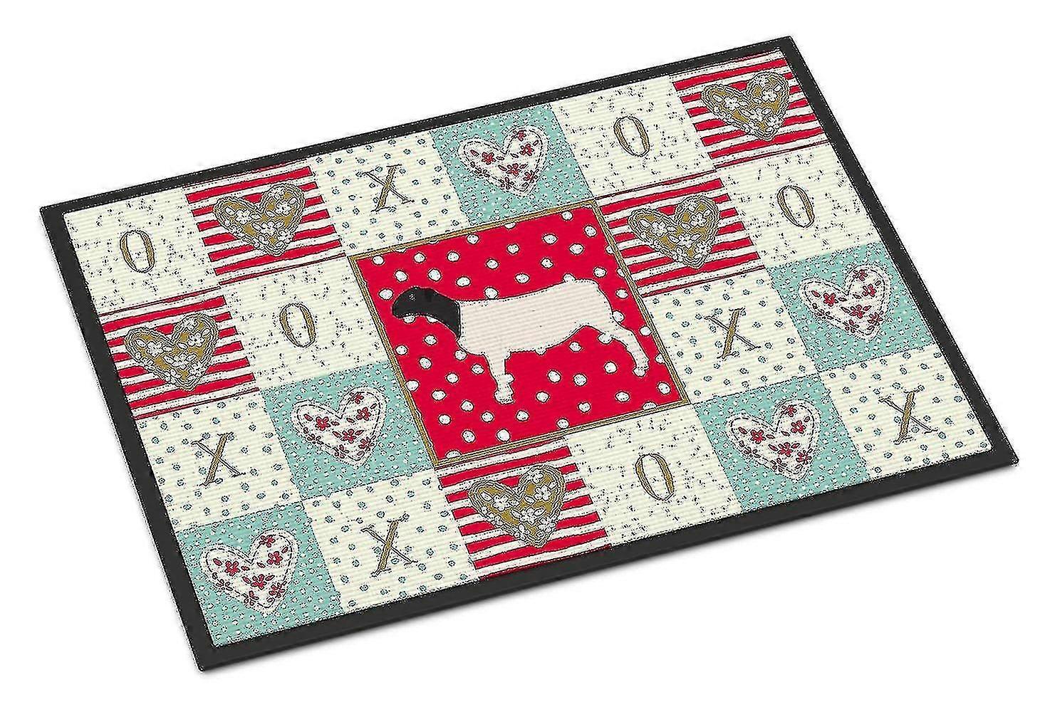 Carolines Treasures Sheep Love Door Mat