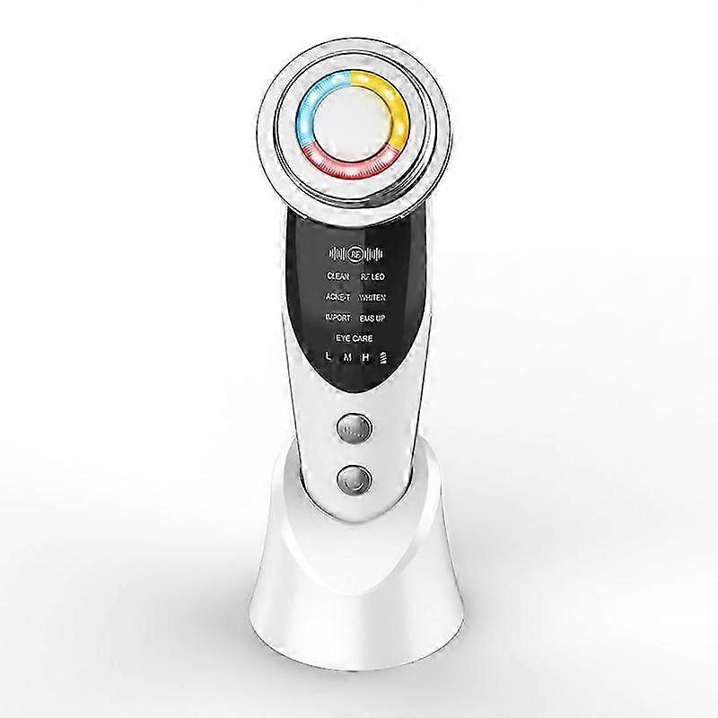 7 في 1 أجهزة شد الوجه Rf Microcurrent تجديد شباب الجلد تدليك الوجه العلاج بالضوء مكافحة الشيخوخة التجاعيد جهاز التجميل