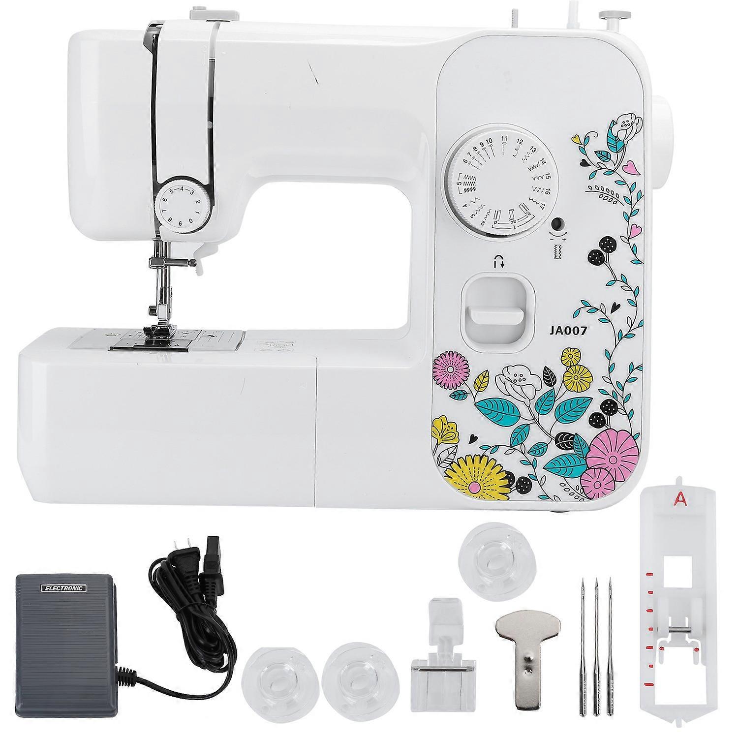 Mini macchina da cucire elettrica Macchina da cucire multifunzione per uso domestico con doppio filo