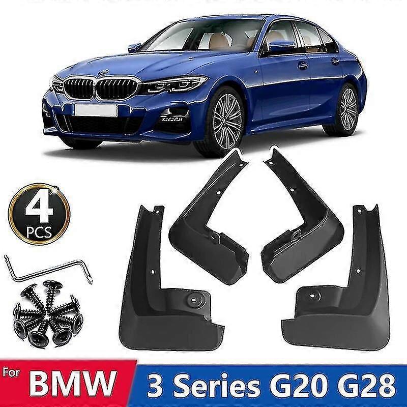 4 Stück Kotflügel für BMW G20 G21 G28 2020 3er 2021 2022 2023 Spritzschutz Räder Kotflügel Schmutzfänger vorne hinten Autozubehör