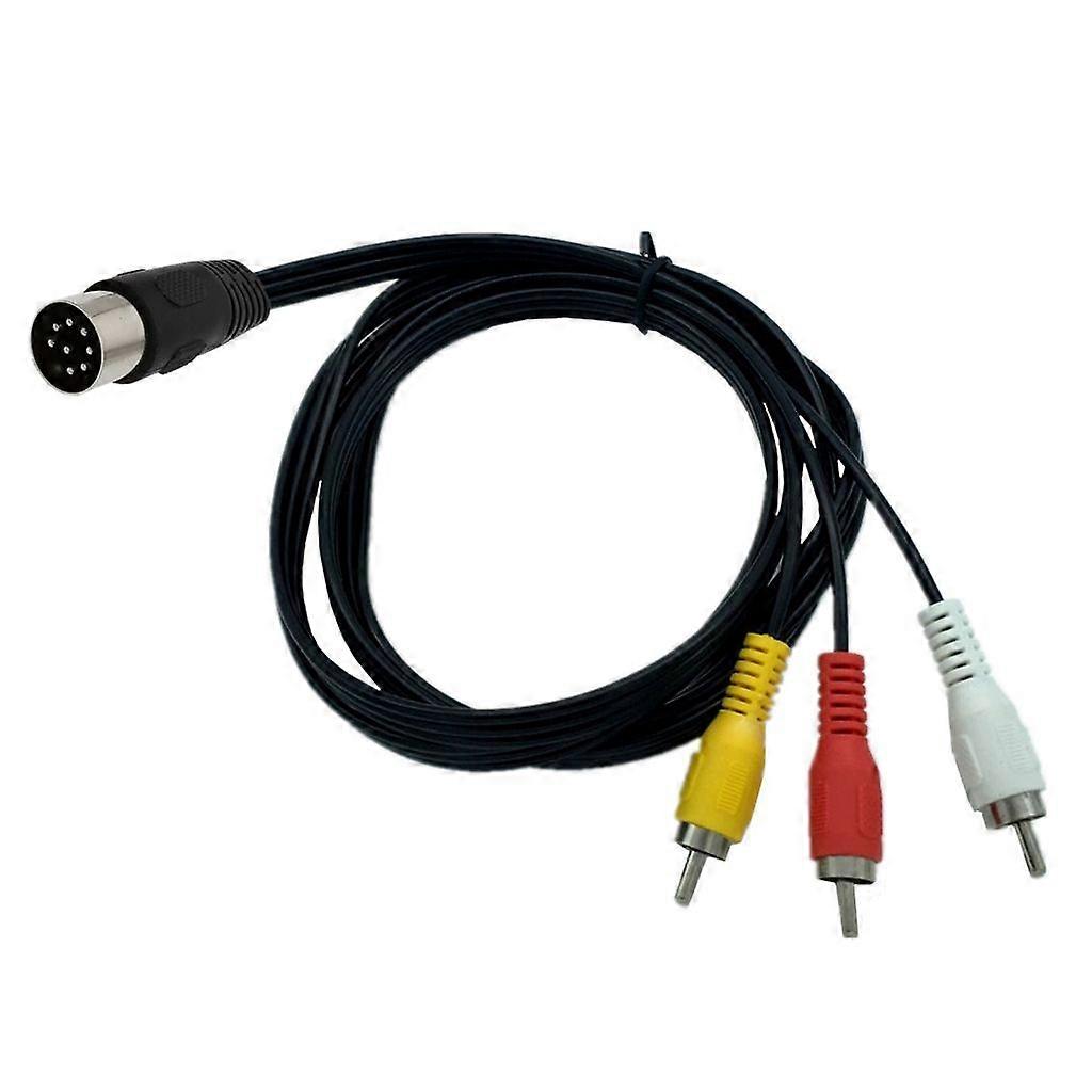 Quality DIN 8Pin To 3RCA Connectors Audios Cable For Audios Systems Equipment