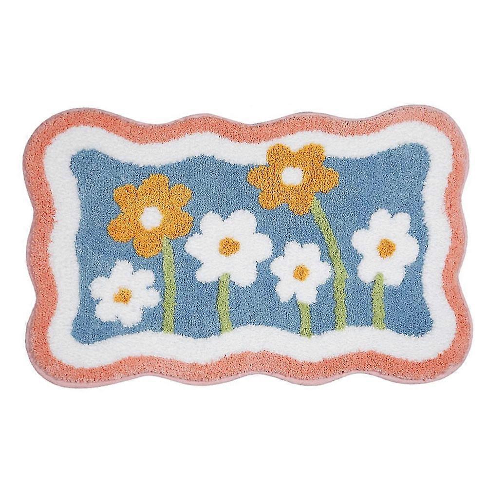 Simple bathroom absorbent non-slip mat, fresh