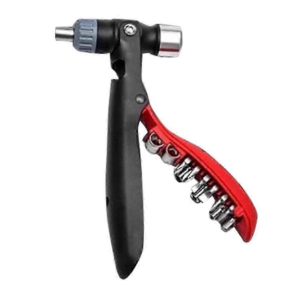 Multifunction Hardware Tool Set Portable Hammer Screwdriver Wrench Combination Kit New