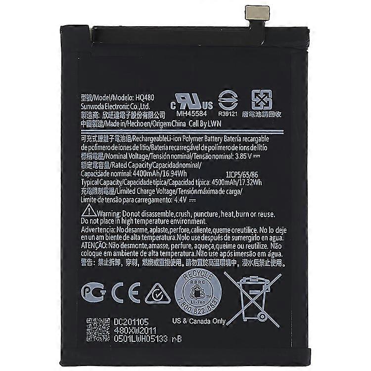 Compatible For Nokia 8.3 5G 3.85V 4400mAh Li-ion Polymer Battery Replacement Part (Encode: HQ480)