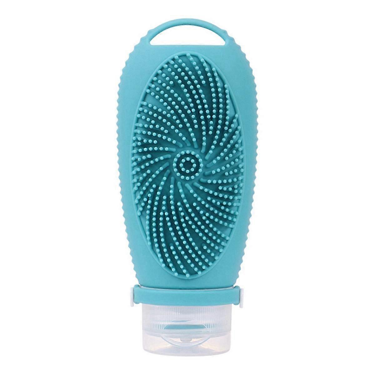 Silicone Travel Refillable Bottle Cleansing Brush Portable Shampoo Bottles Lotion Cosmetics Container Trip C