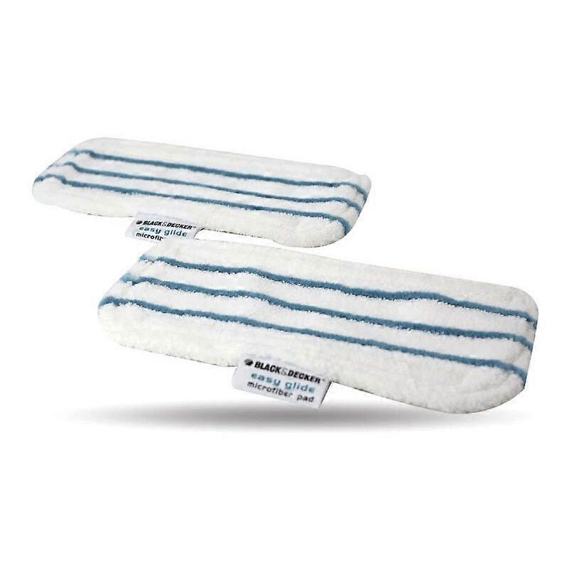2-Pack Washable Microfiber Pads for Black & Decker Steam Mop Models